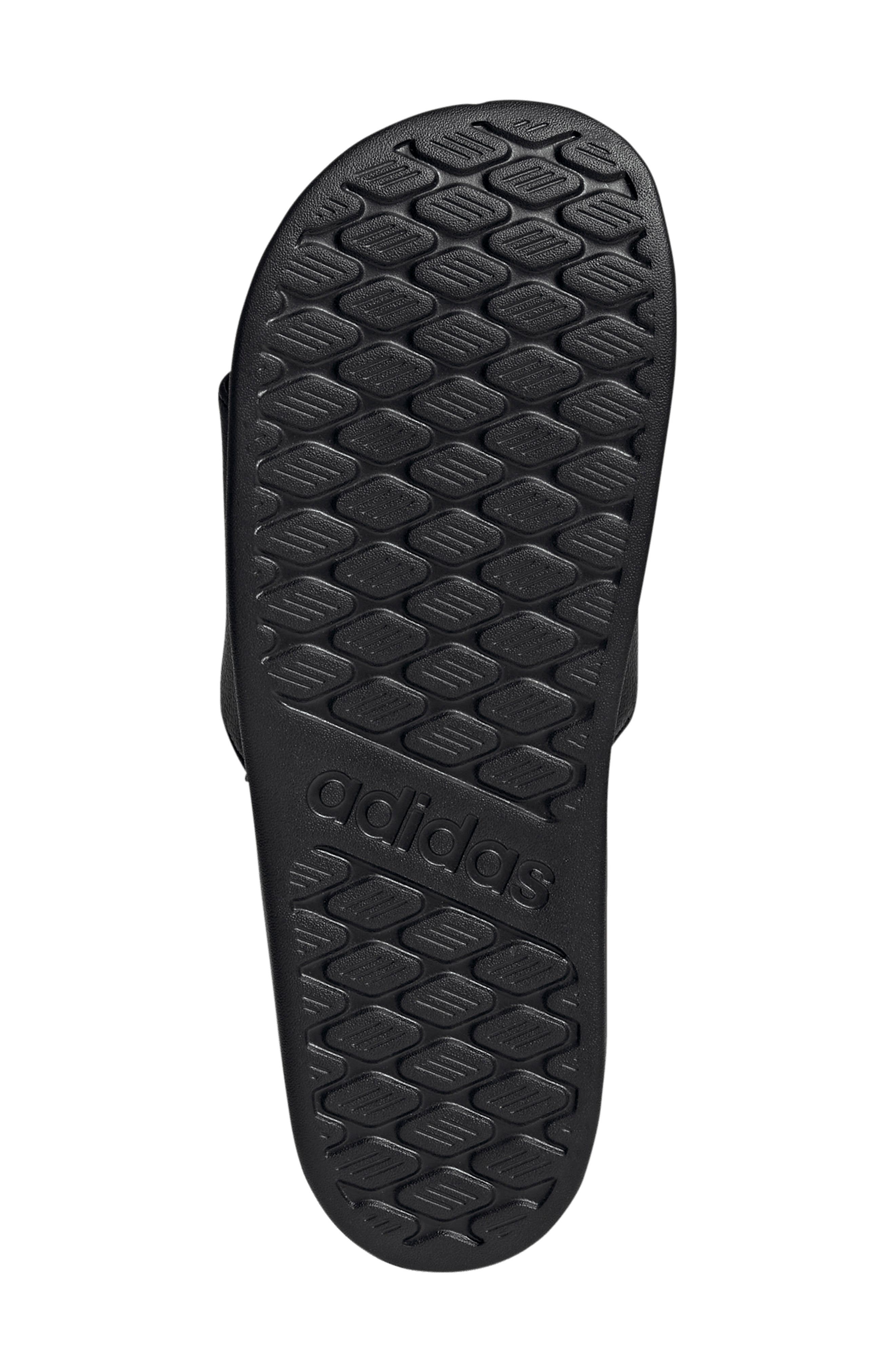 adidas Gender Inclusive Adilette Comfort 2.0 Slide Sandal, Alternate, color, Black/ White/ Black