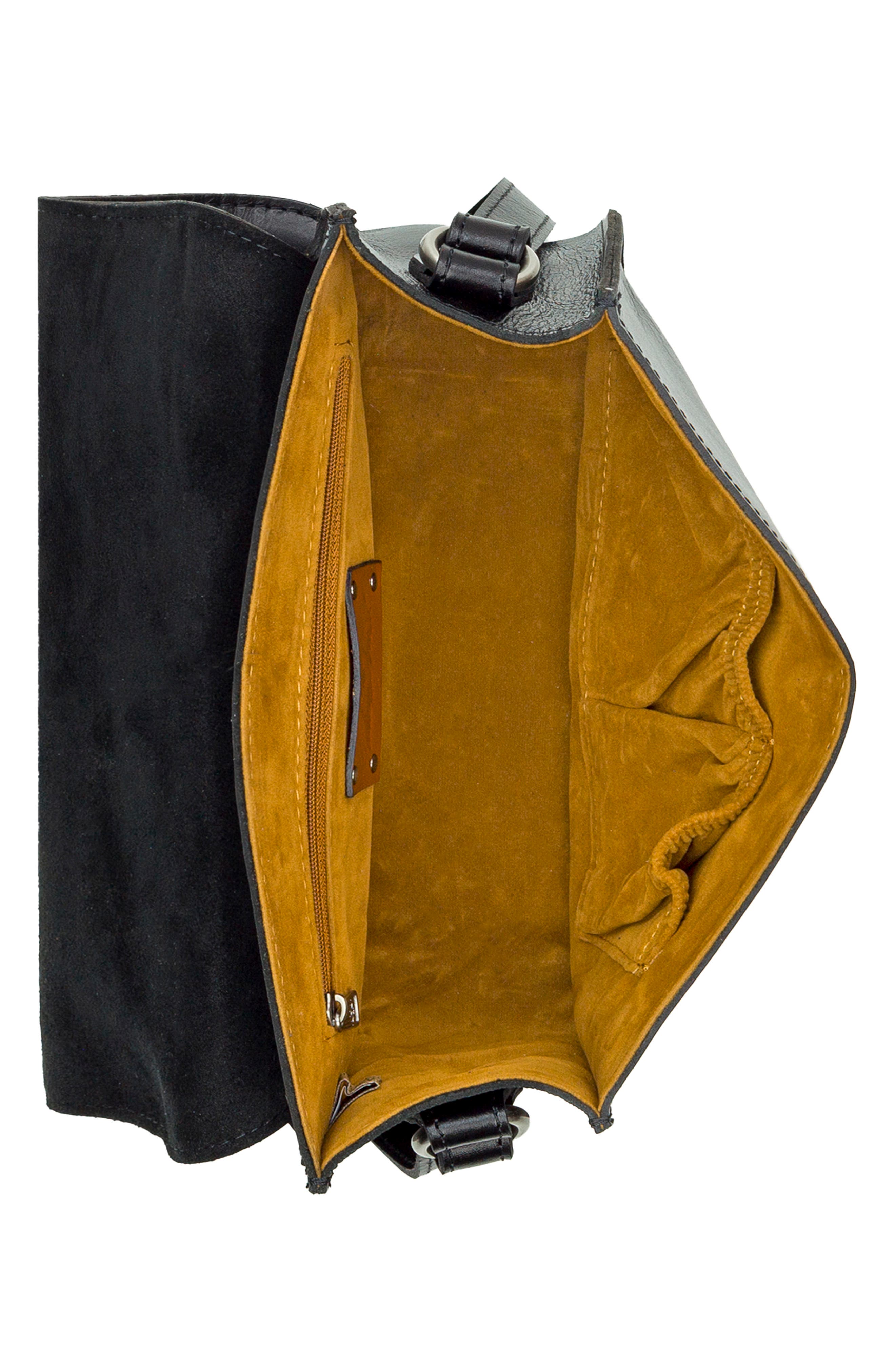 Patricia Nash Champaign Sheild Crossbody Bag, Alternate, color, Black