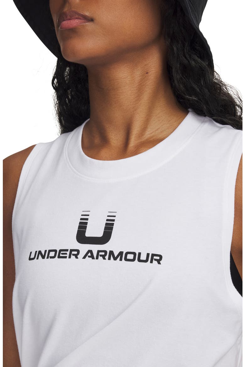 Varsity U Tank, Alternate, color, WHITE / / BLACK