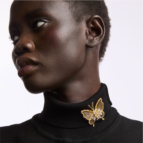 Susan Caplan 1980s Vintage Monet Butterfly Brooch