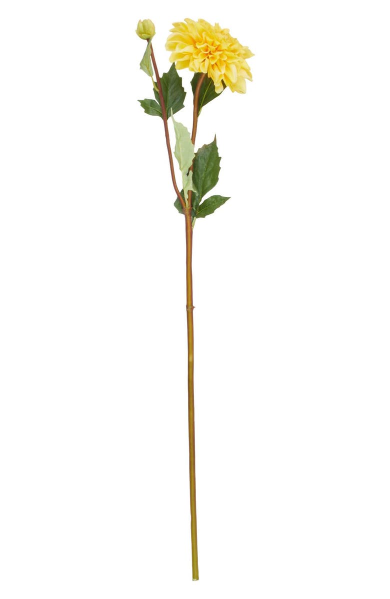 SONOMA SAGE HOME Set of Eight Yellow Dahlia Artificial Flowers, Alternate, color, Yellow