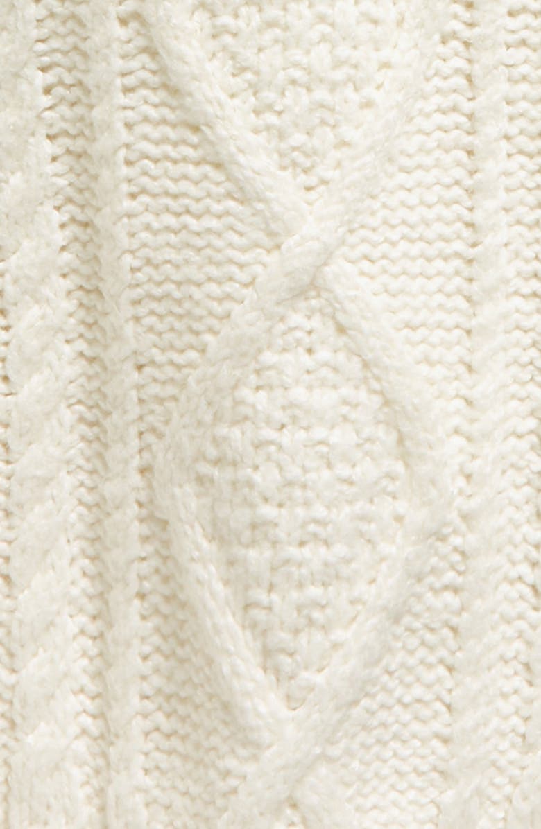 Fear of God Essentials Kids' Cable Stitch Hoodie Sweater, Alternate, color, 