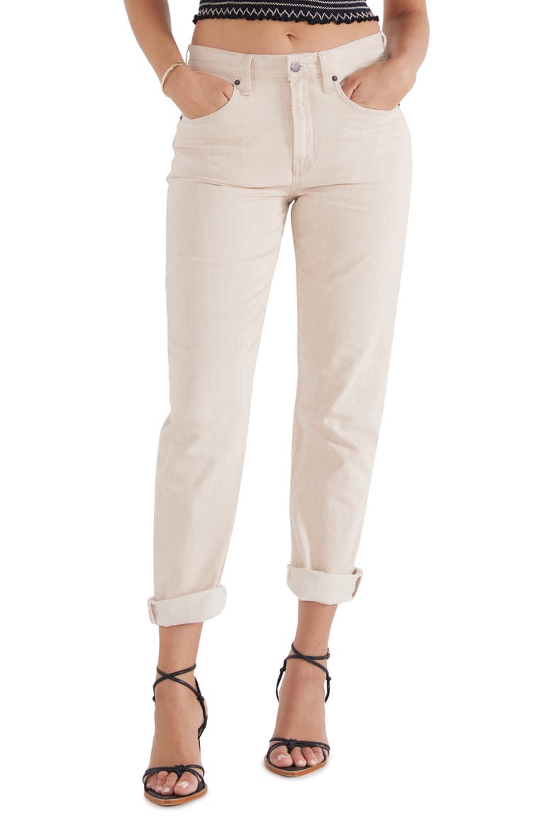 Marlowe Slim Boyfriend Jeans, Main, color, CANYON SAND