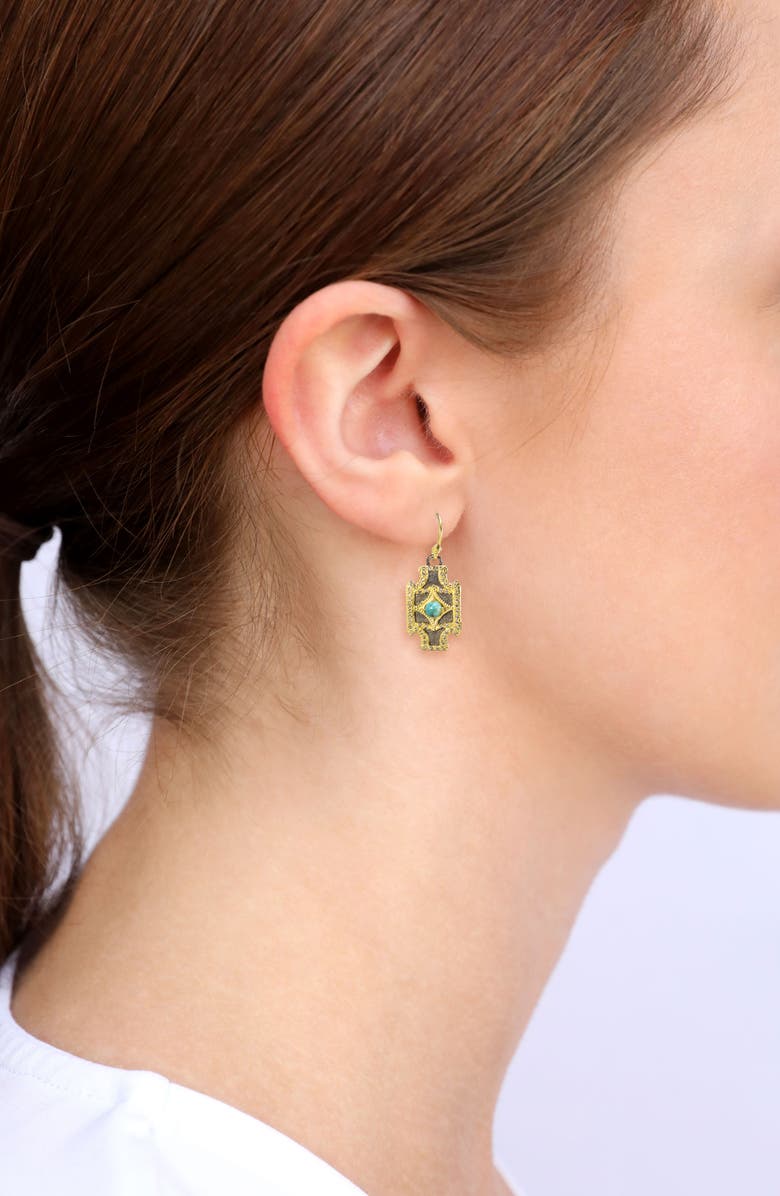 Armenta Turquoise Drop Earrings, Alternate, color, Turquoise