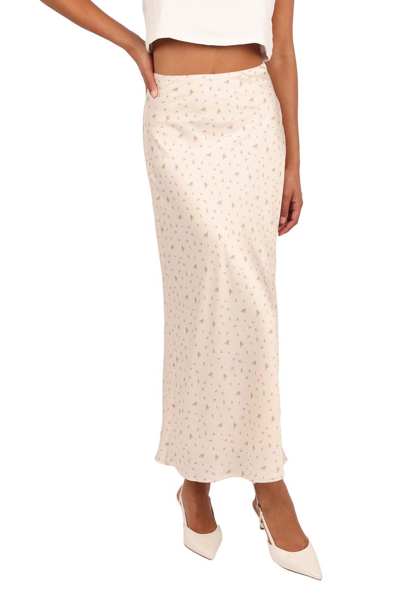 Mei Satin Skirt, Main, color, TINY BLOOMS