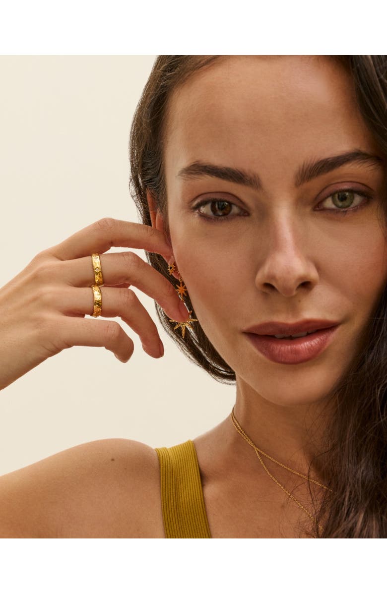 Ottoman Hands Star Drop Earrings, Alternate, color, Gold