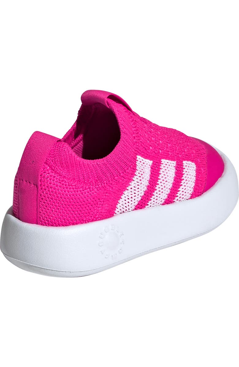 adidas Kids' Bubblecomfy Knit Slip-On Sneaker, Alternate, color, Shopnk/Ftw