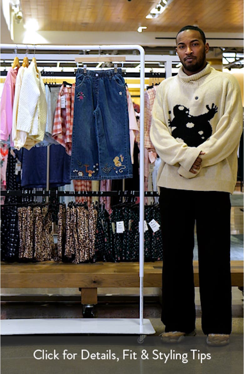 Kids' Floral Character Embroidered Jeans, sales video thumbnail