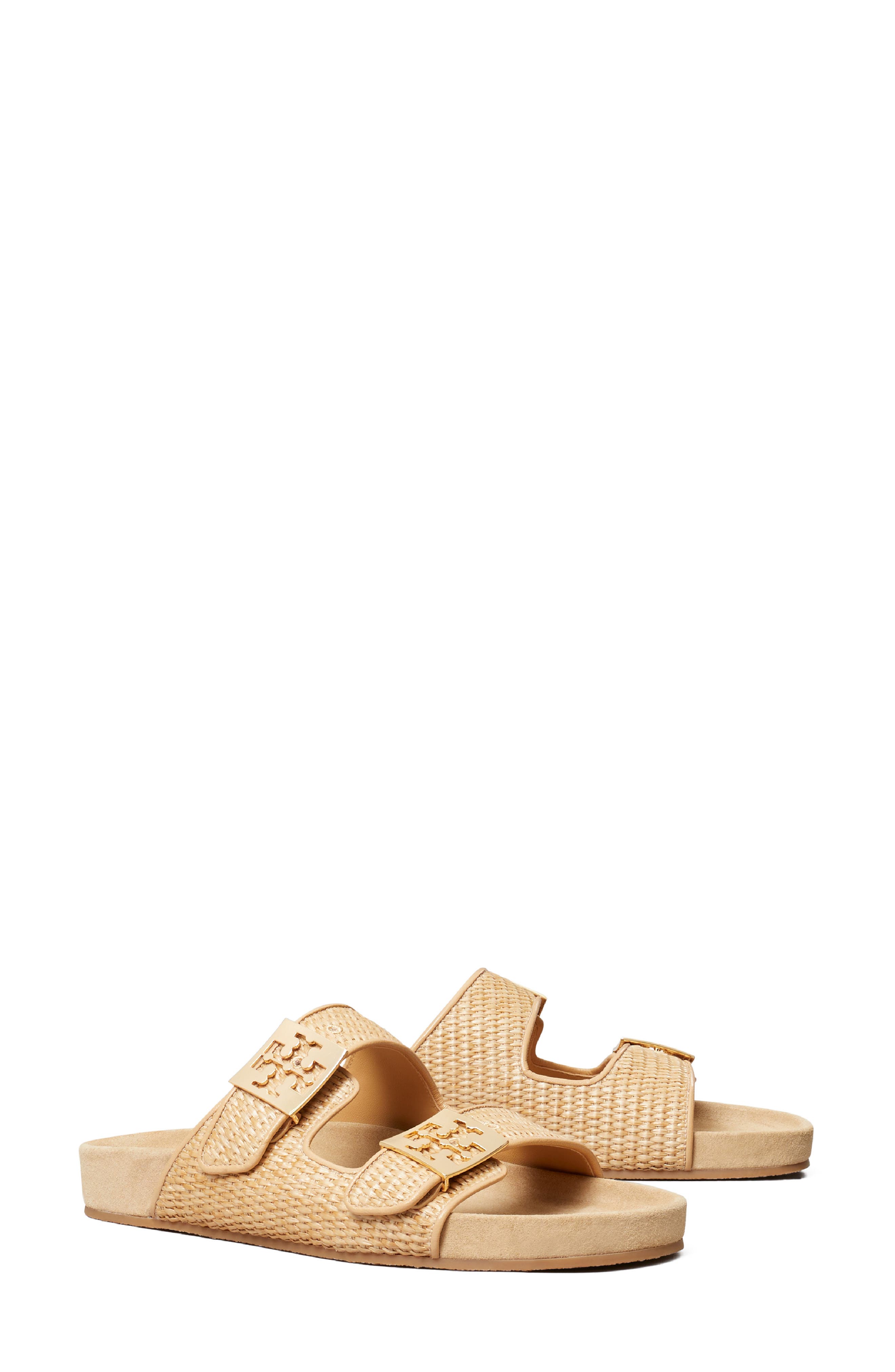 Tory Burch Mellow Slide Sandal, Main, color, Light Camel / Light Teak