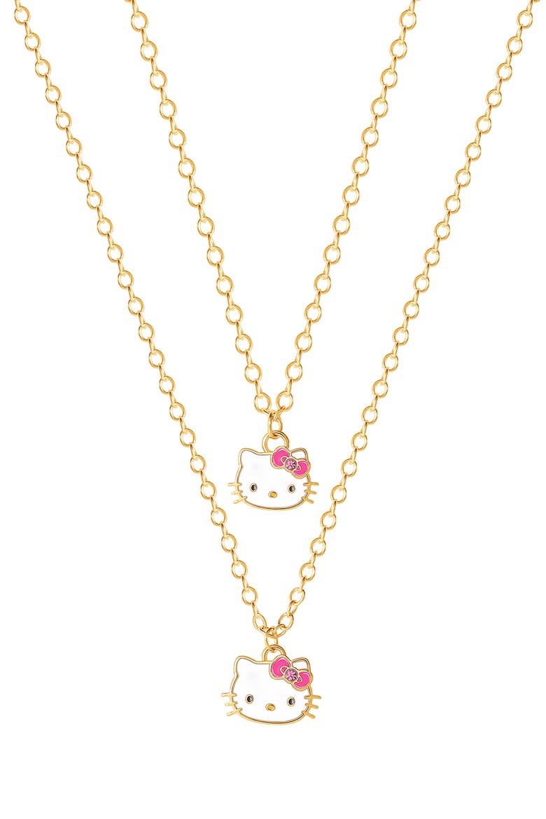 x Hello Kitty® Mommy & Me Necklaces, Alternate, color, GOLD AND WHITE