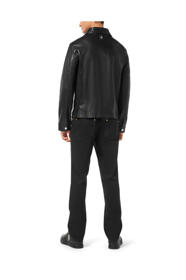 Leather Jacket Men, Alternate, color, black