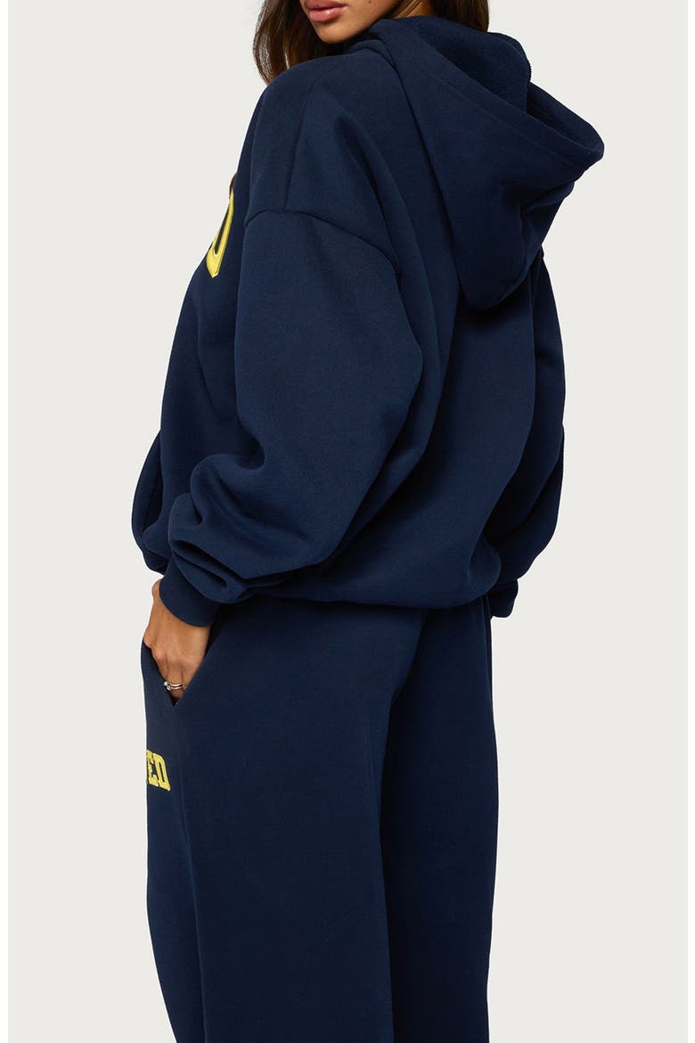 Crush Graphic Oversized Hoodie, Alternate, color, NAVY