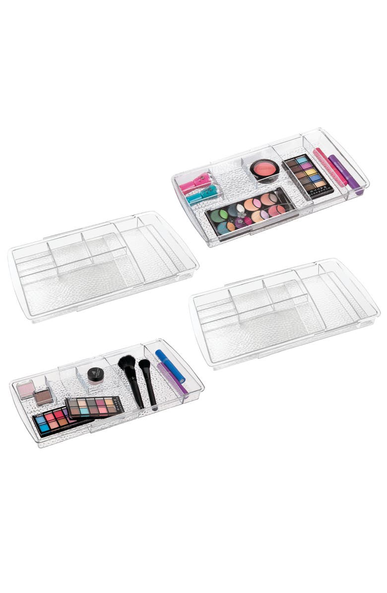 mDesign Expandable Makeup Organizer Tray for Bathroom Drawers, Alternate, color, 