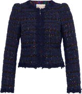 Maison Common Sequins Tweed Jacket With Macrame Trimming