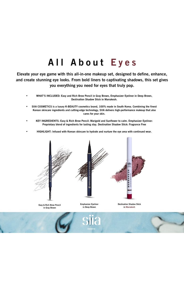 Siia Cosmetics 3-Pc. All About Eyes Set, Alternate, color, Purple