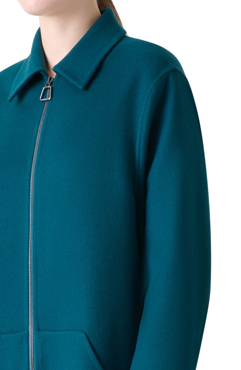 Akris Fabiola Cashmere Coat, Alternate, color, River Green