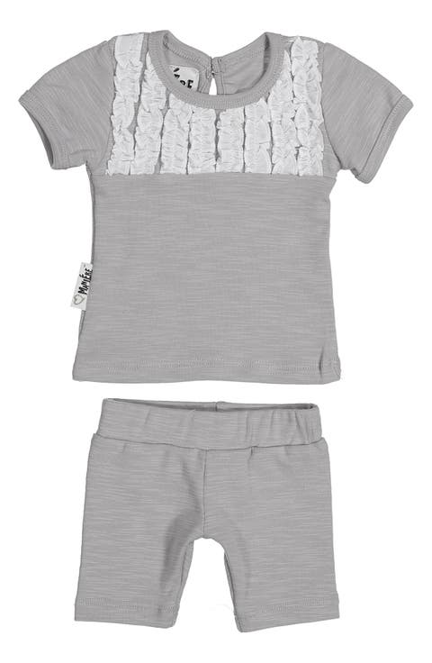 Tux Ruffle Top & Shorts Set (Baby)