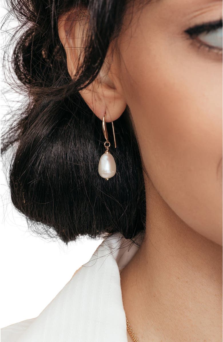 Olive & Piper Prado Pearl Drops, Alternate, color, Gold