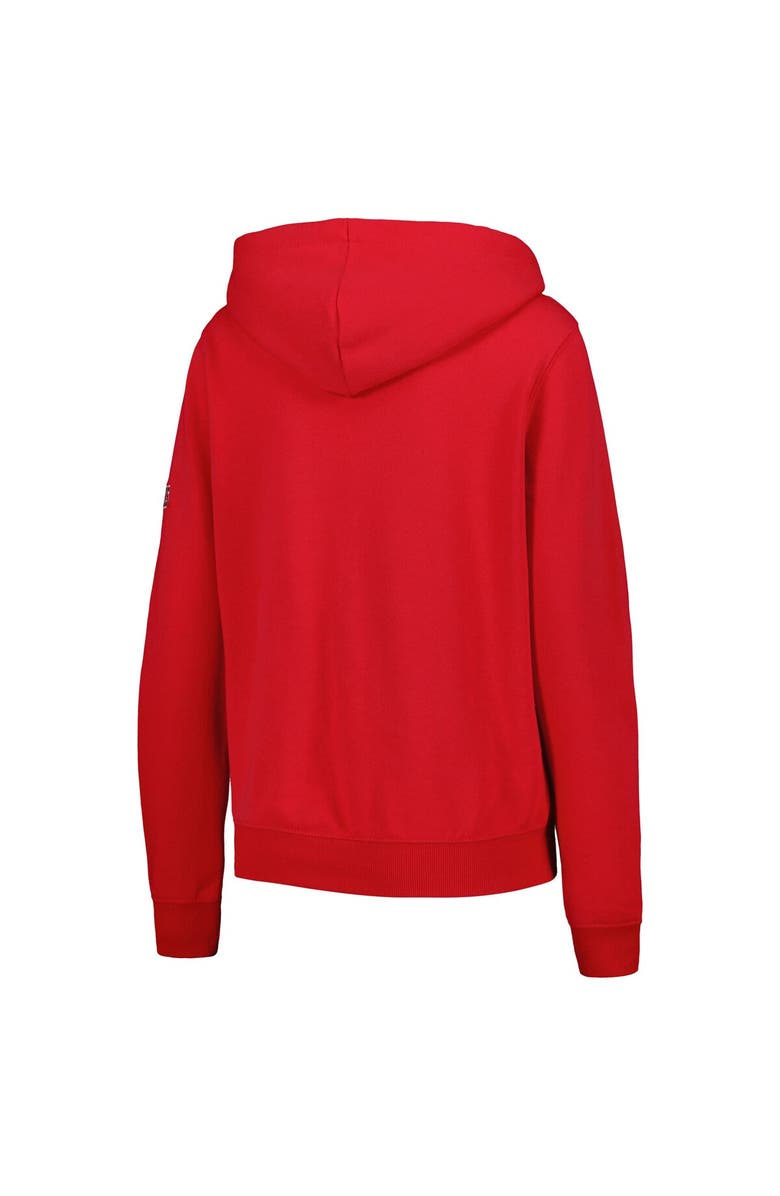 STADIUM ATHLETIC Women's Scarlet Ohio State Buckeyes Big Logo Pullover Hoodie, Alternate, color, Scarlet