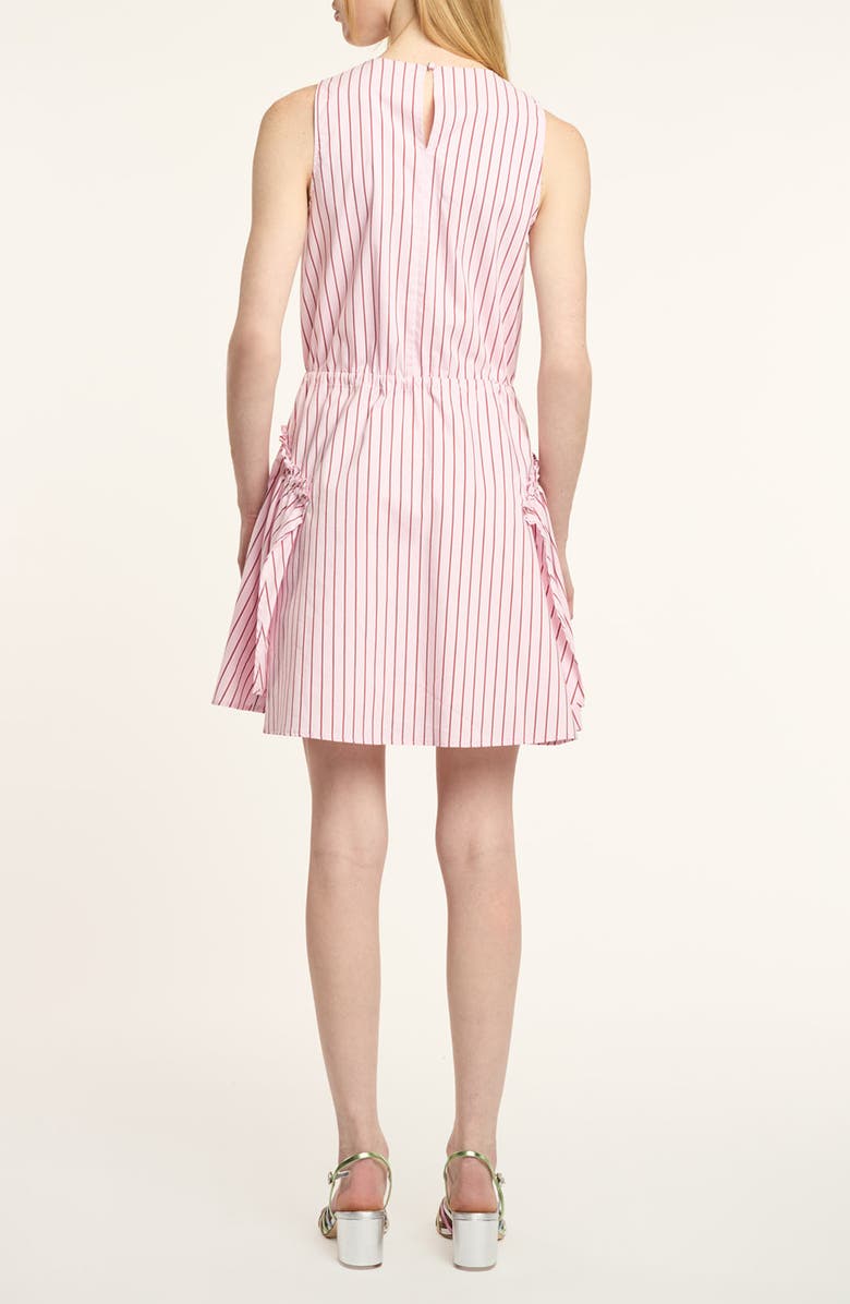 Cinq à Sept Leylani Rose Stripe Cotton Blend Dress, Alternate, color, Cotton Candy/ Crimson Plum