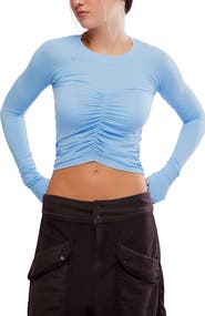 Free People FP Movement Tempo Ruched Long Sleeve T-Shirt