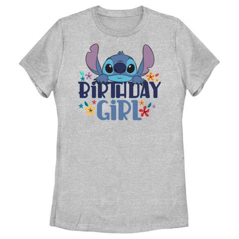 Women's Lilo & Stitch Birthday Girl Stitch  Graphic T-Shirt