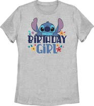 Lilo & Stitch Women's Lilo & Stitch Birthday Girl Stitch  Graphic T-Shirt