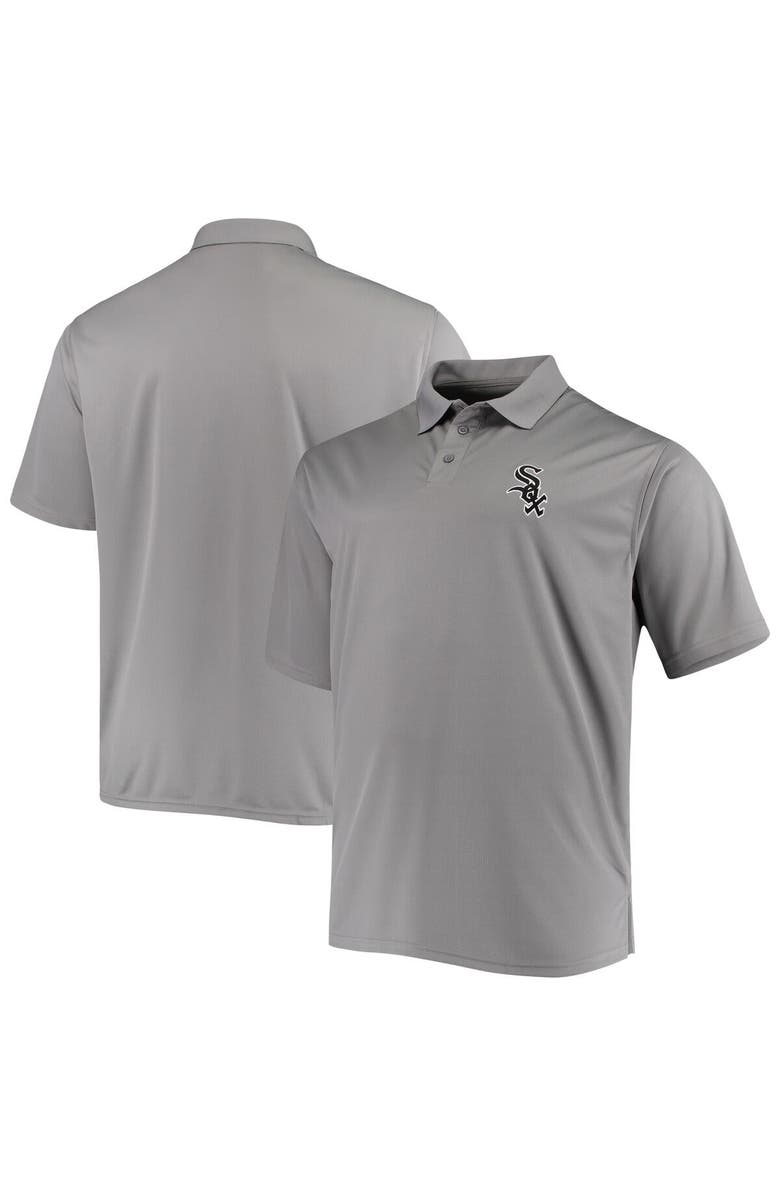 FANATICS Men's Fanatics Branded Gray Chicago White Sox Big & Tall Solid Birdseye Polo, Main, color, Gray