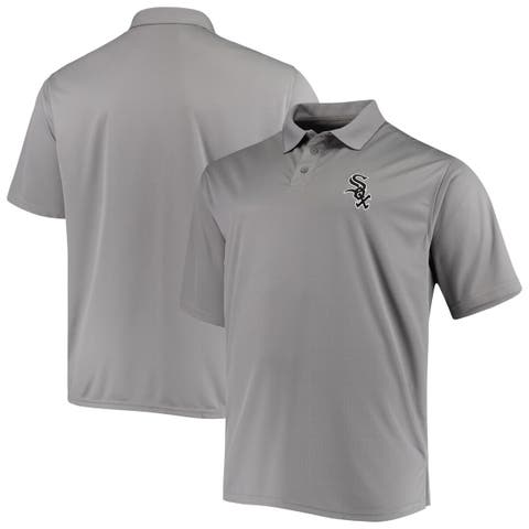 Men's Fanatics Branded Gray Chicago White Sox Big & Tall Solid Birdseye Polo