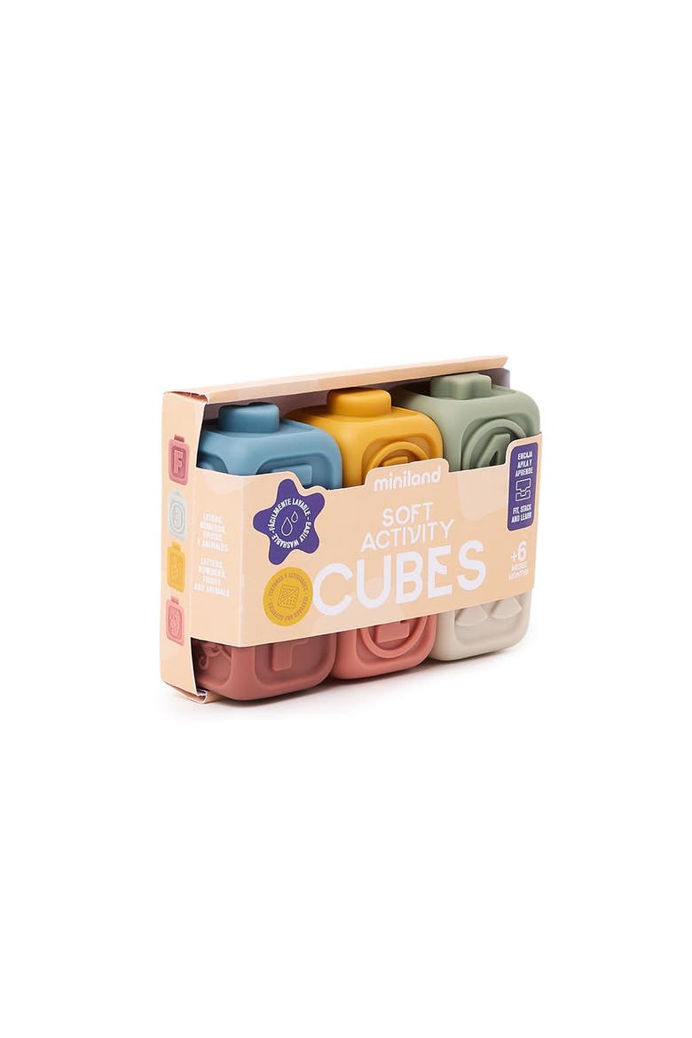 6 Stackable Rubber Cubs, Main, color, Multi