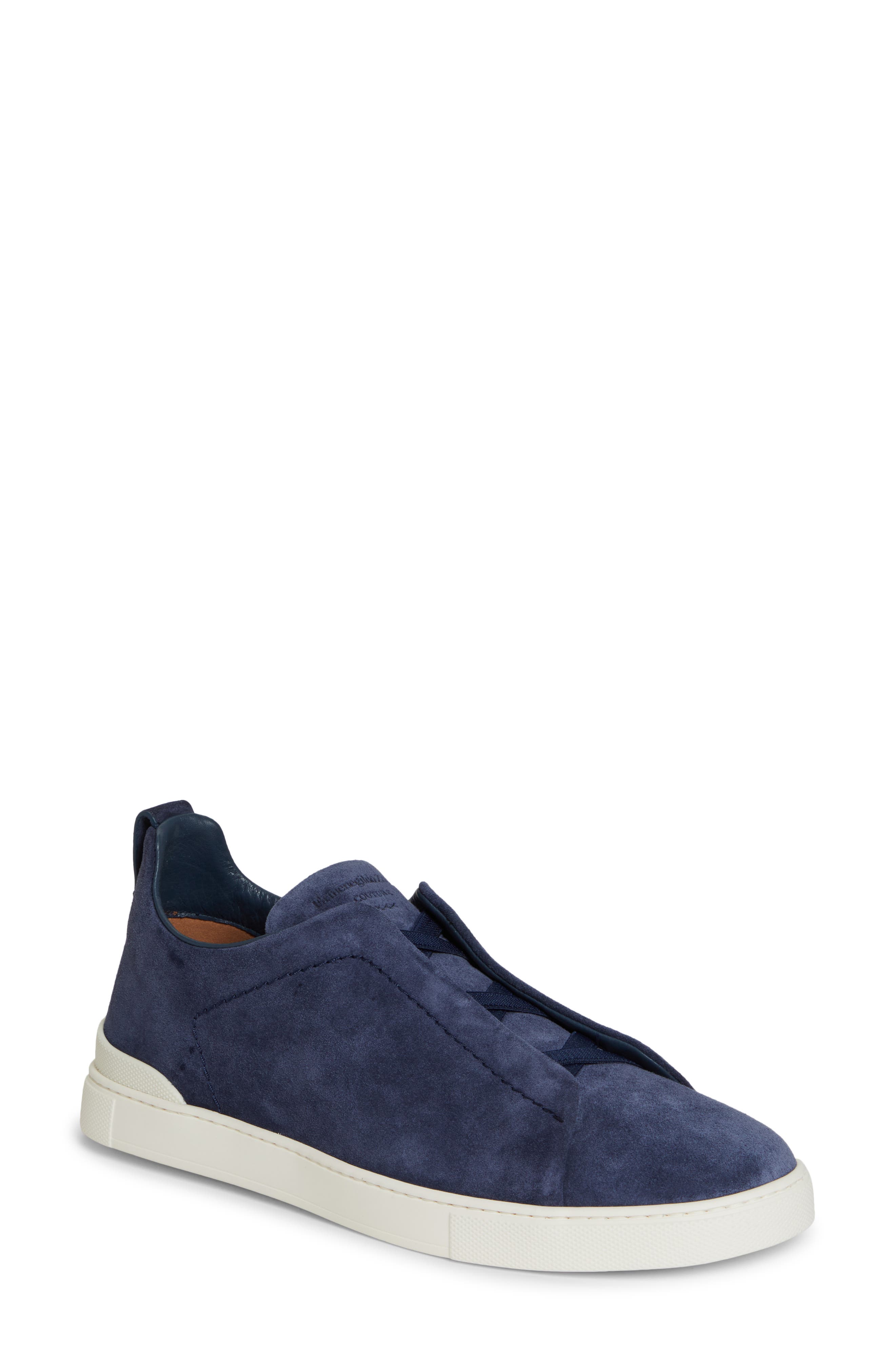 ZEGNA Triple Stitch Slip-On Sneaker, Main, color, 
