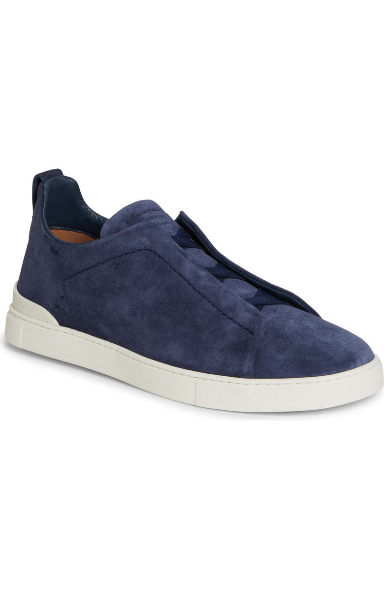 ZEGNA Triple Stitch Slip-On Sneaker, Main, color,