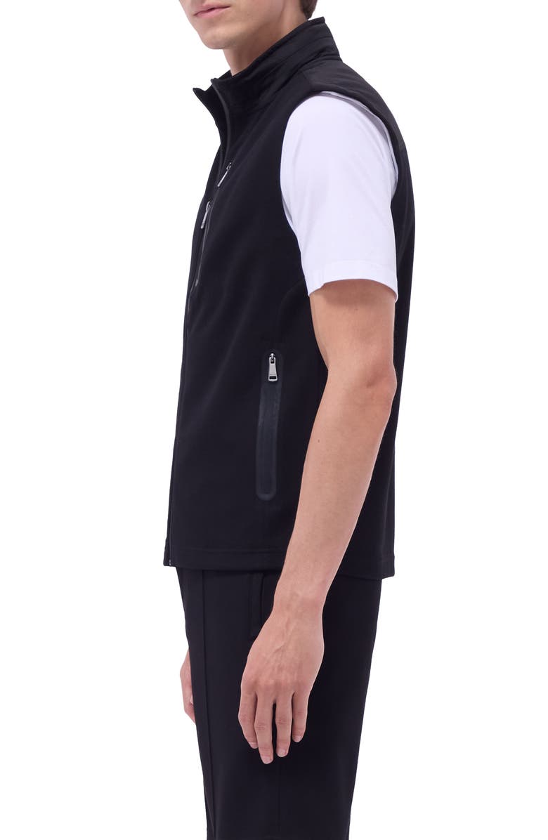 Bugatchi Soft Touch Knit Vest, Alternate, color, Black