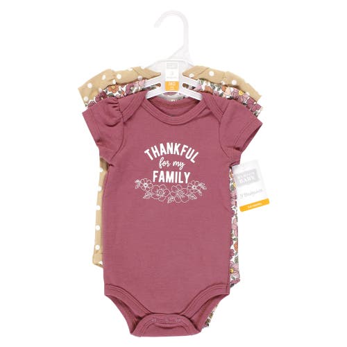 Hudson Baby Cotton Bodysuits 3-pack