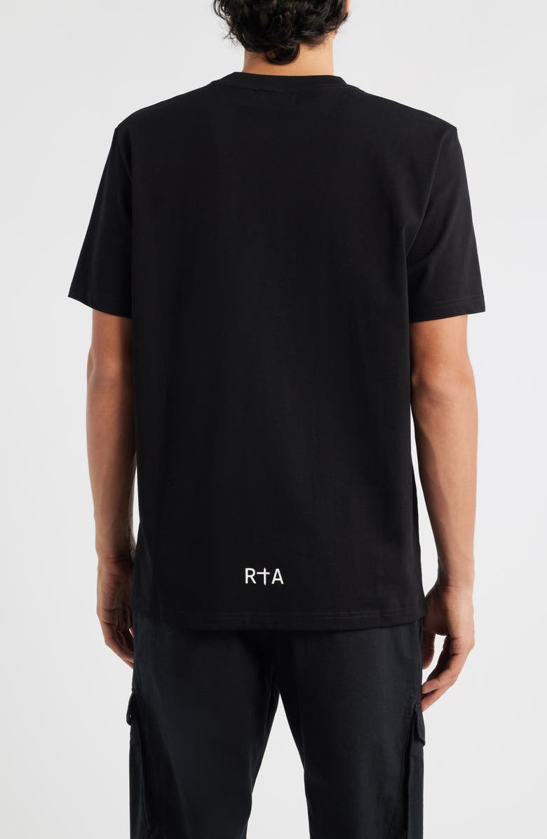 RtA Colin Chest Logo T-Shirt, Alternate, color, Black