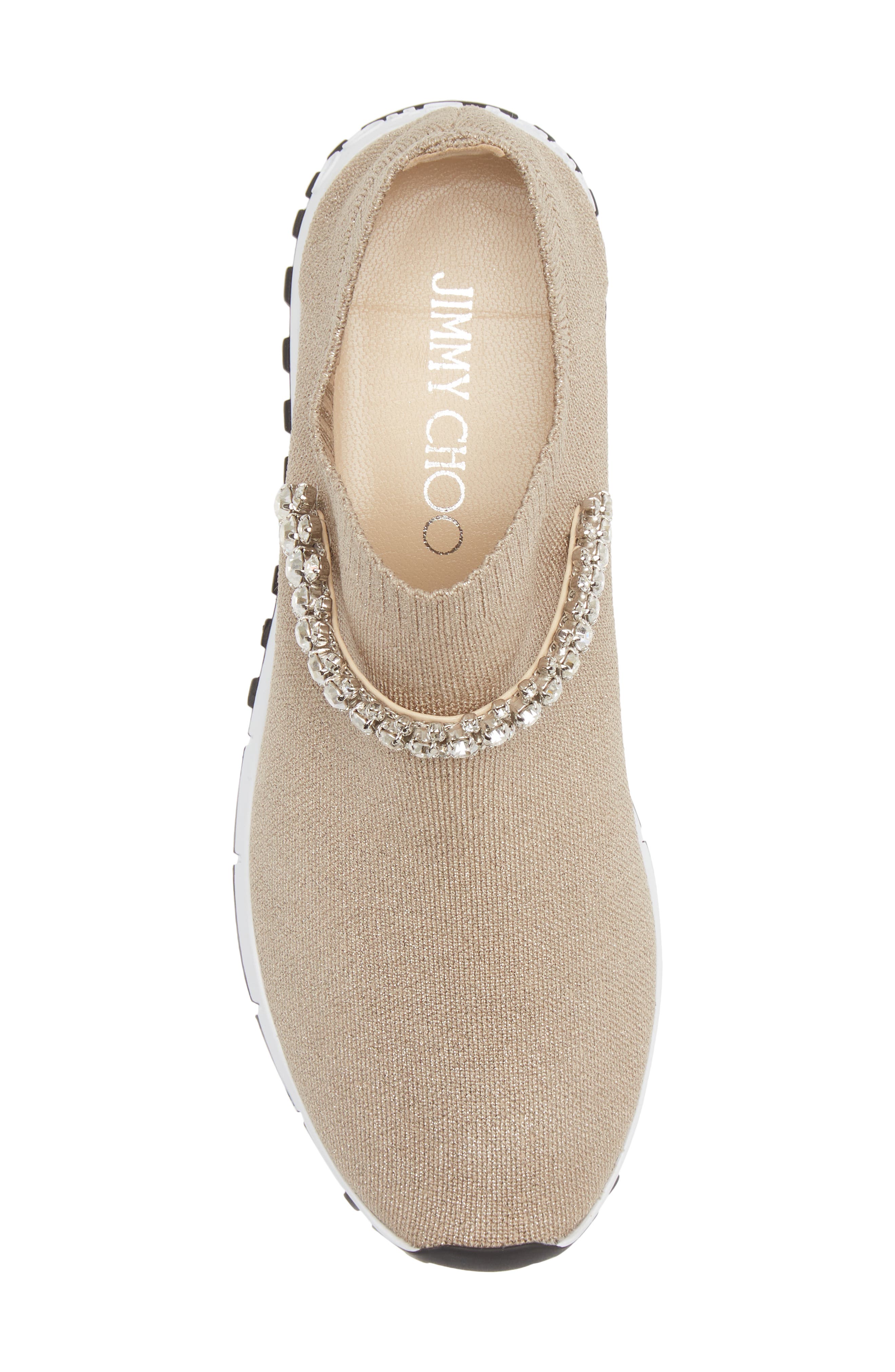 Jimmy Choo Verona Crystal Embellished Knit Sneaker, Alternate, color, 