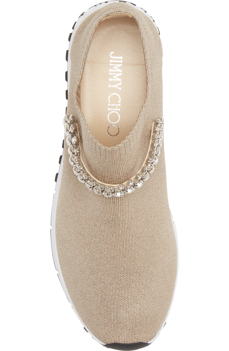 Jimmy Choo Verona Crystal Embellished Knit Sneaker, Alternate, color,