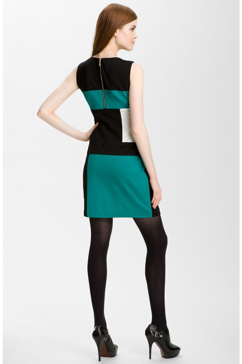 Sleeveless Colorblock Dress, Alternate, color, OCEAN TEAL