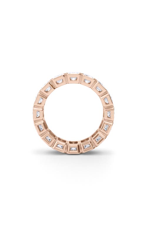 Hautecarat Oval Lab Created Diamond Eternity Ring In 6.60 Ctw Rose Gold