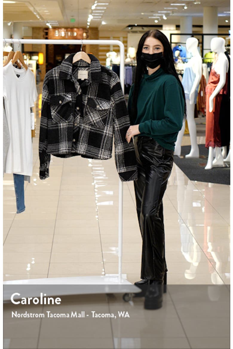 Crop Fleece Shirt Jacket video