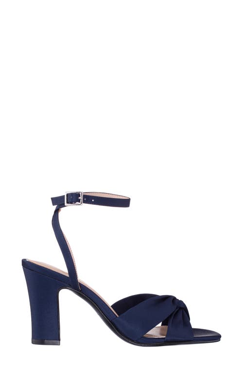 Nina Ashley Ankle Strap Sandal In New Navy
