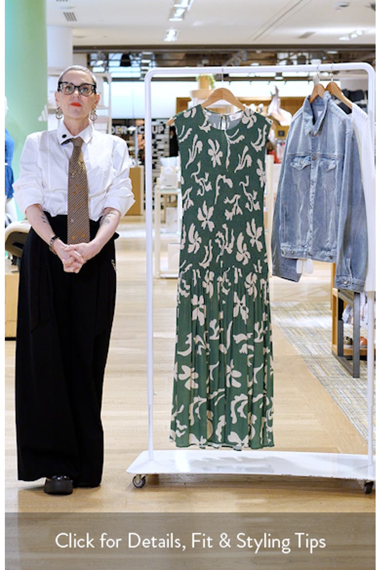 Leilani Floral Smock Bodice Maxi Dress video