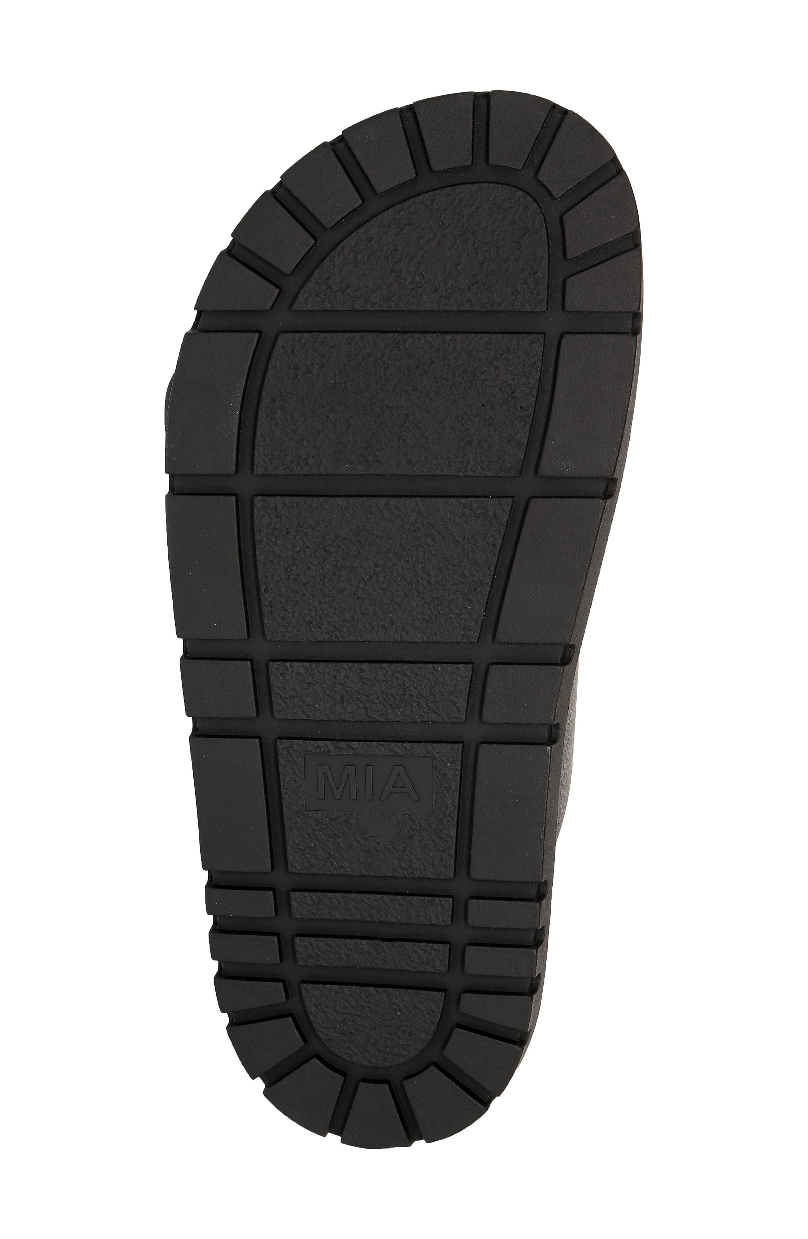 MIA Gen Slide Sandal, Alternate, color, Black W/ Gold Buckles