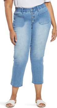 NYDJ Marilyn Infinity Waist Button Fly Crop Jeans