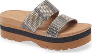 Reef Banded Horizon 2.5 Platform Slide Sandal