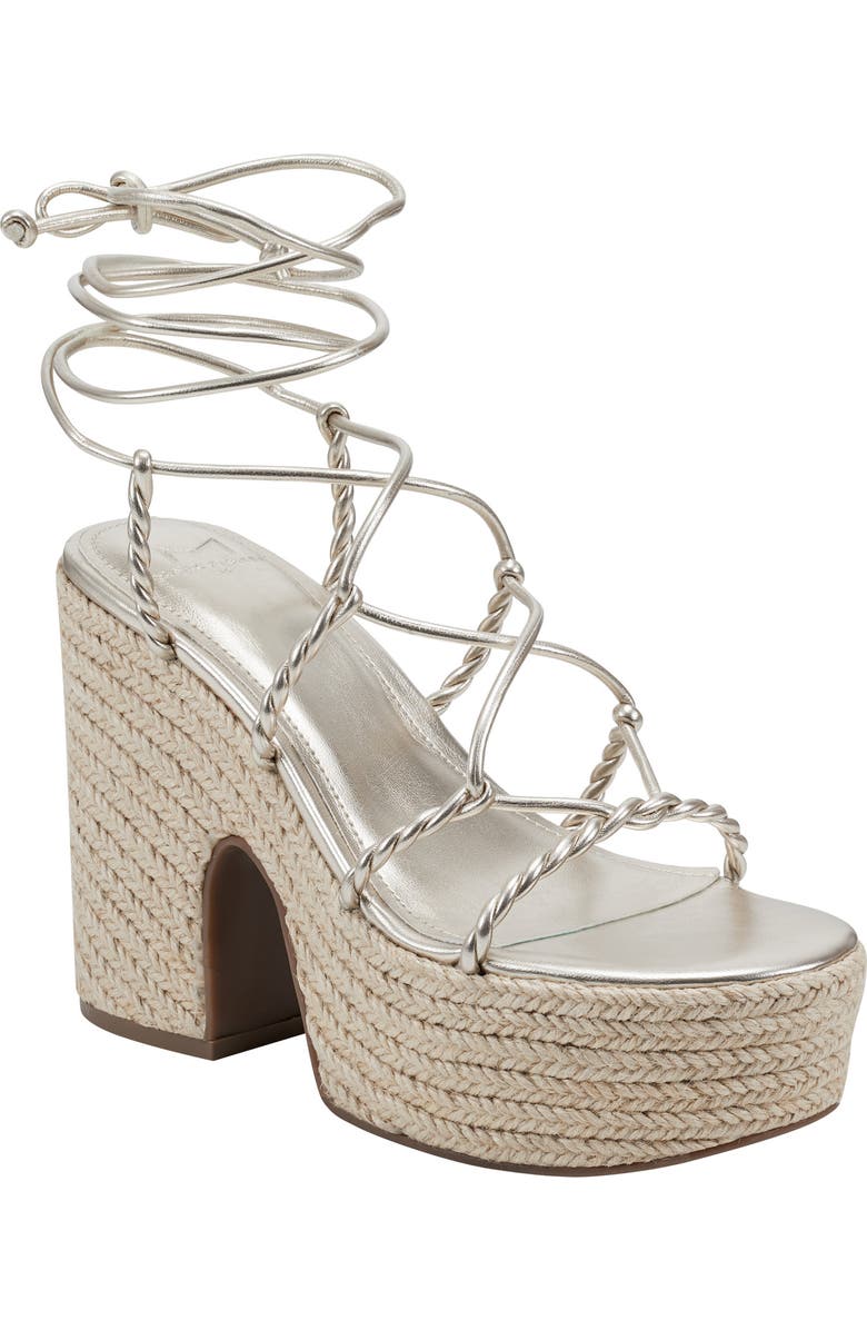 Marc Fisher LTD Oliver Platform Sandal, Main, color, Gold