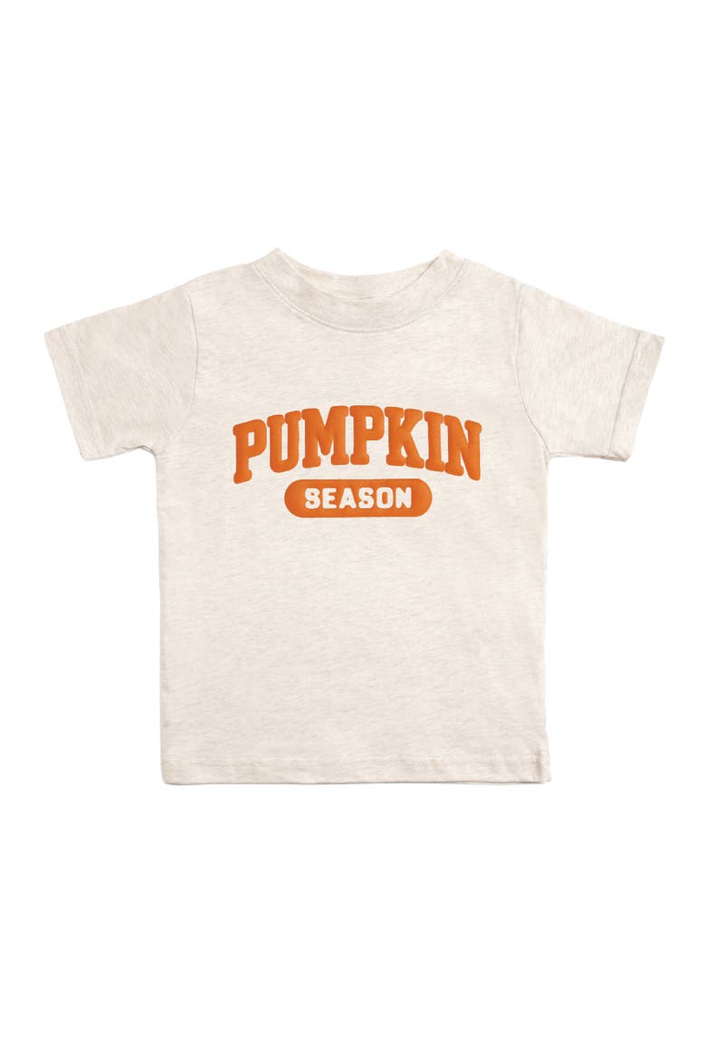 Pumpkin Season Puff Ink Short Sleeve T-Shirt, Main, color, Natural Heather