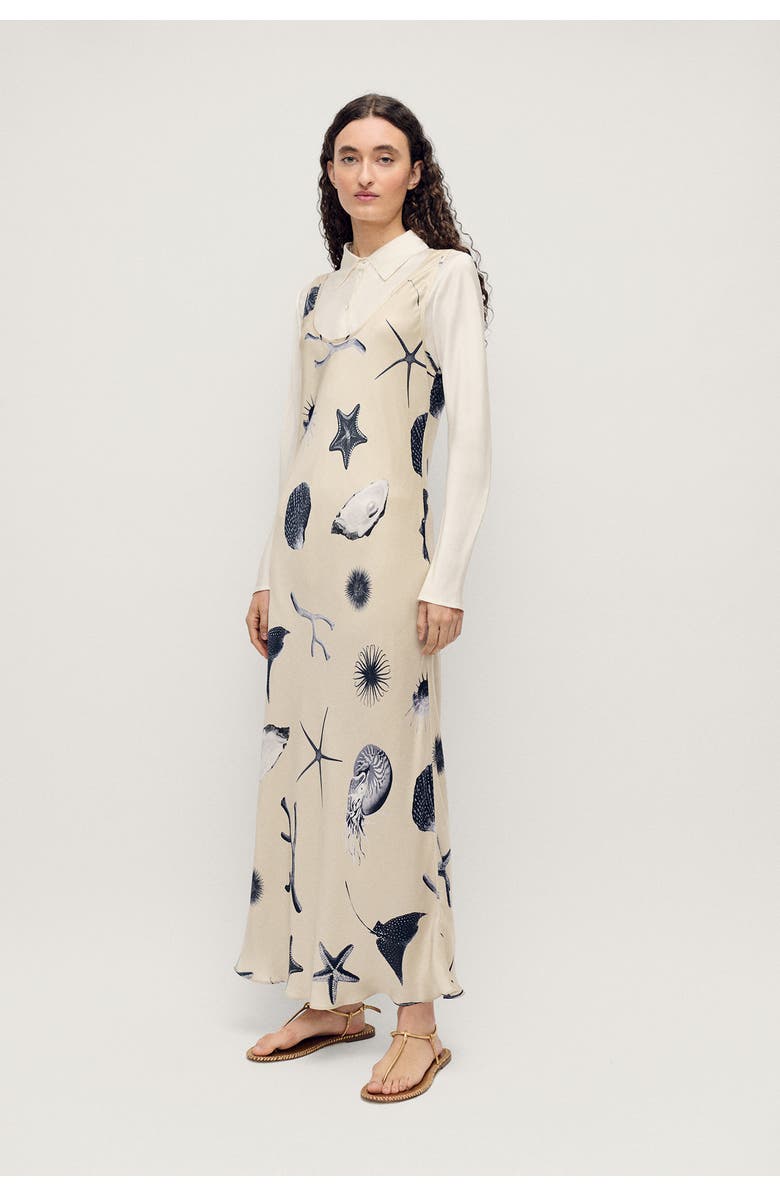 SILK LAUNDRY Scoop Neck Dress, Alternate, color,