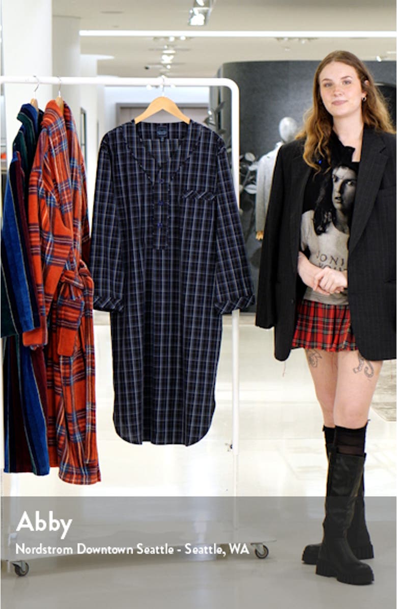 Coopers Check Woven Nightshirt, sales video thumbnail