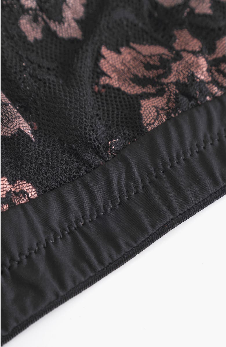 Cosabella Savona Bralette, Alternate, color, Black/Mandorla